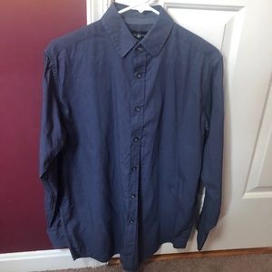 Classic Navy Blue Button Down